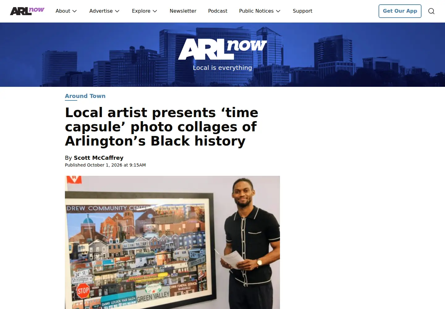 Screenshot of arlnow.com