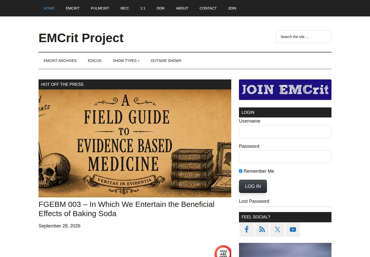 Screenshot of emcrit.org