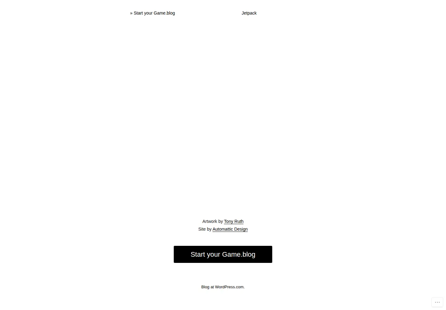 Screenshot of game.blog