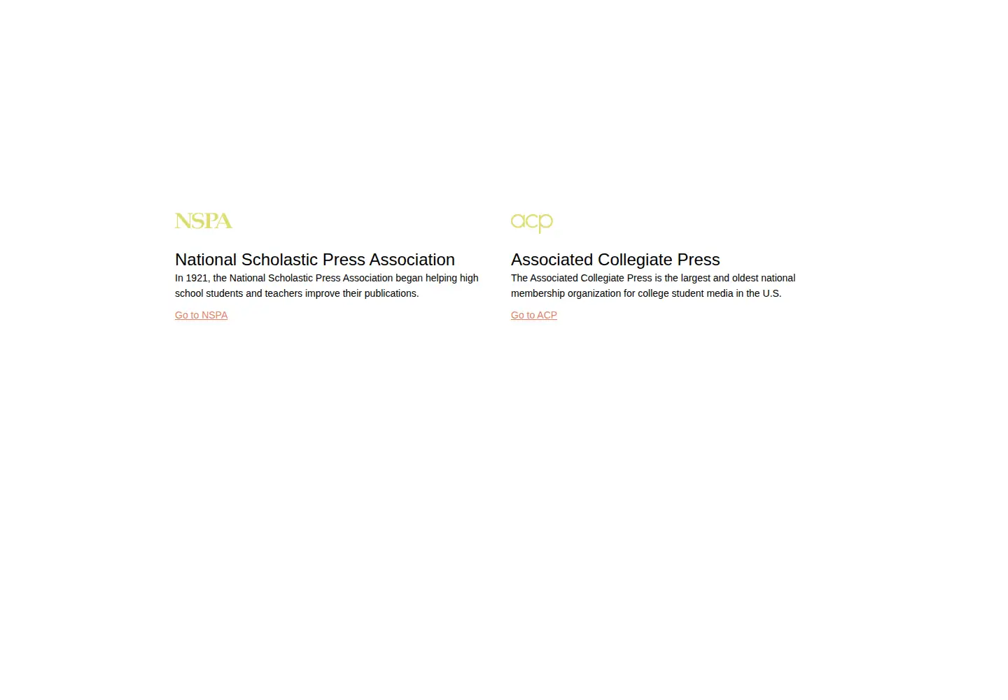 Screenshot of studentpress.org
