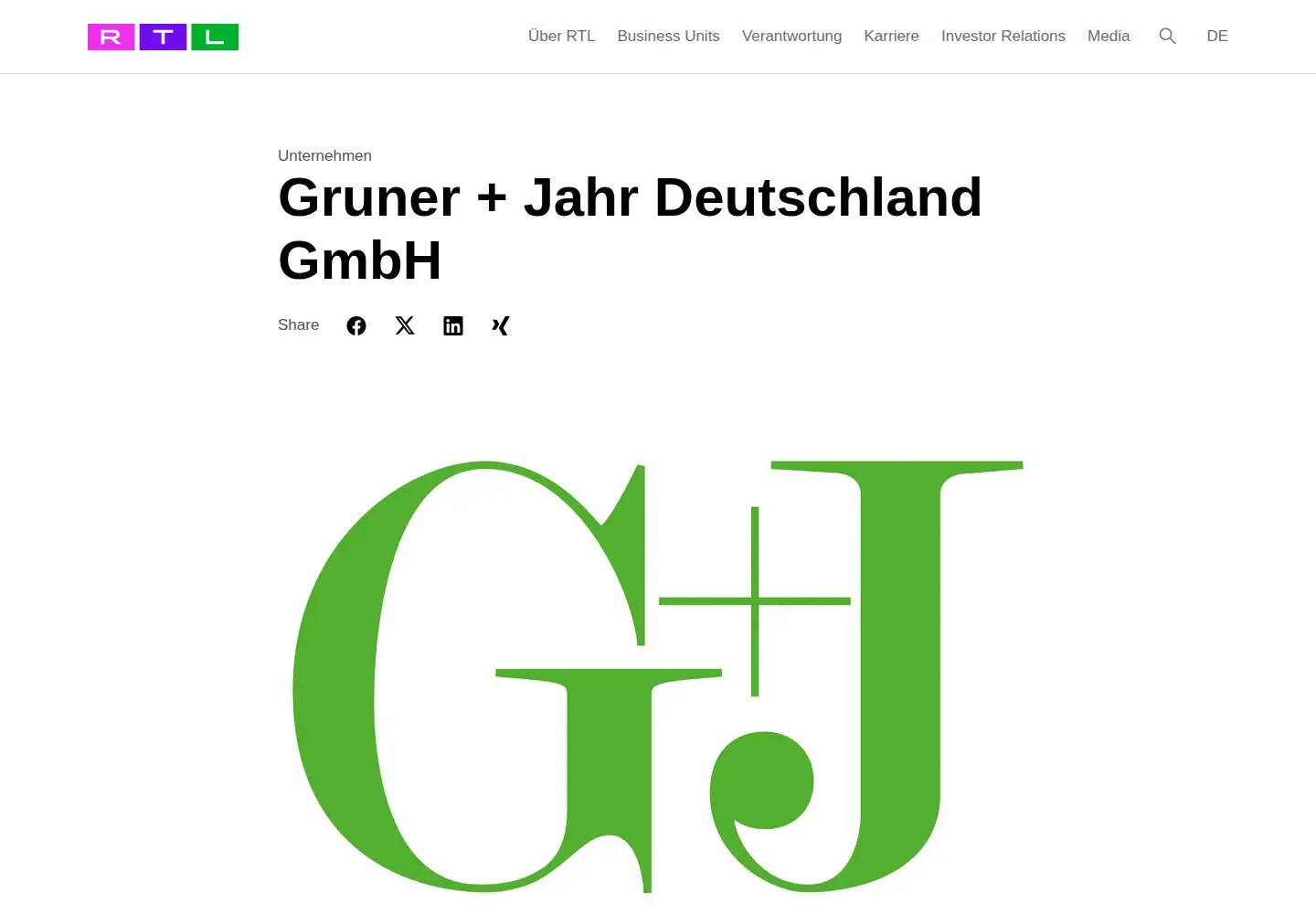 Screenshot of guj.de