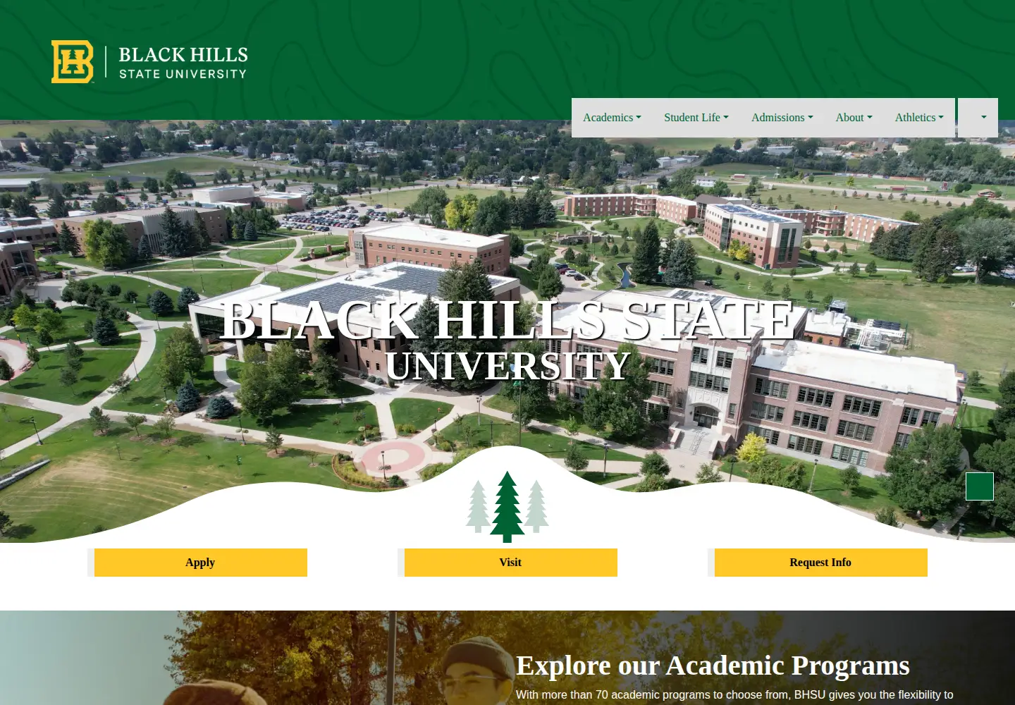 Screenshot of bhsu.edu