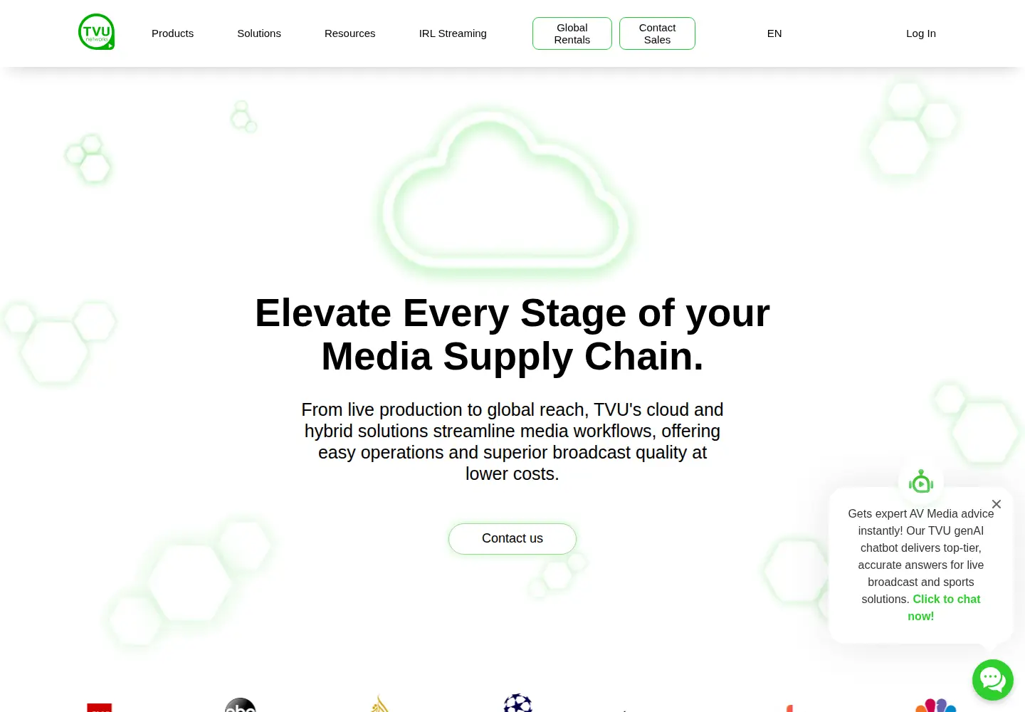 Screenshot of tvunetworks.com