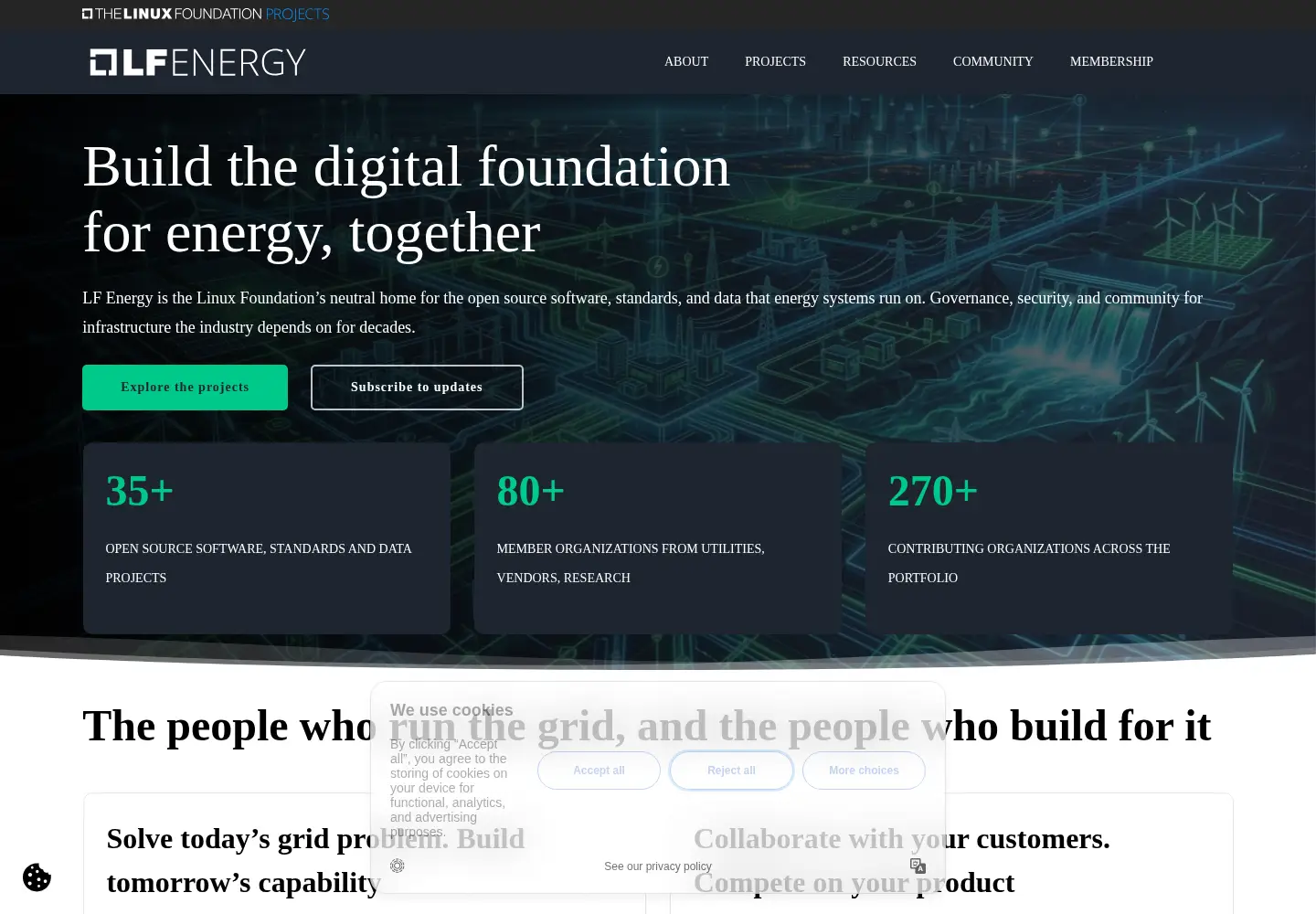 Screenshot of lfenergy.org