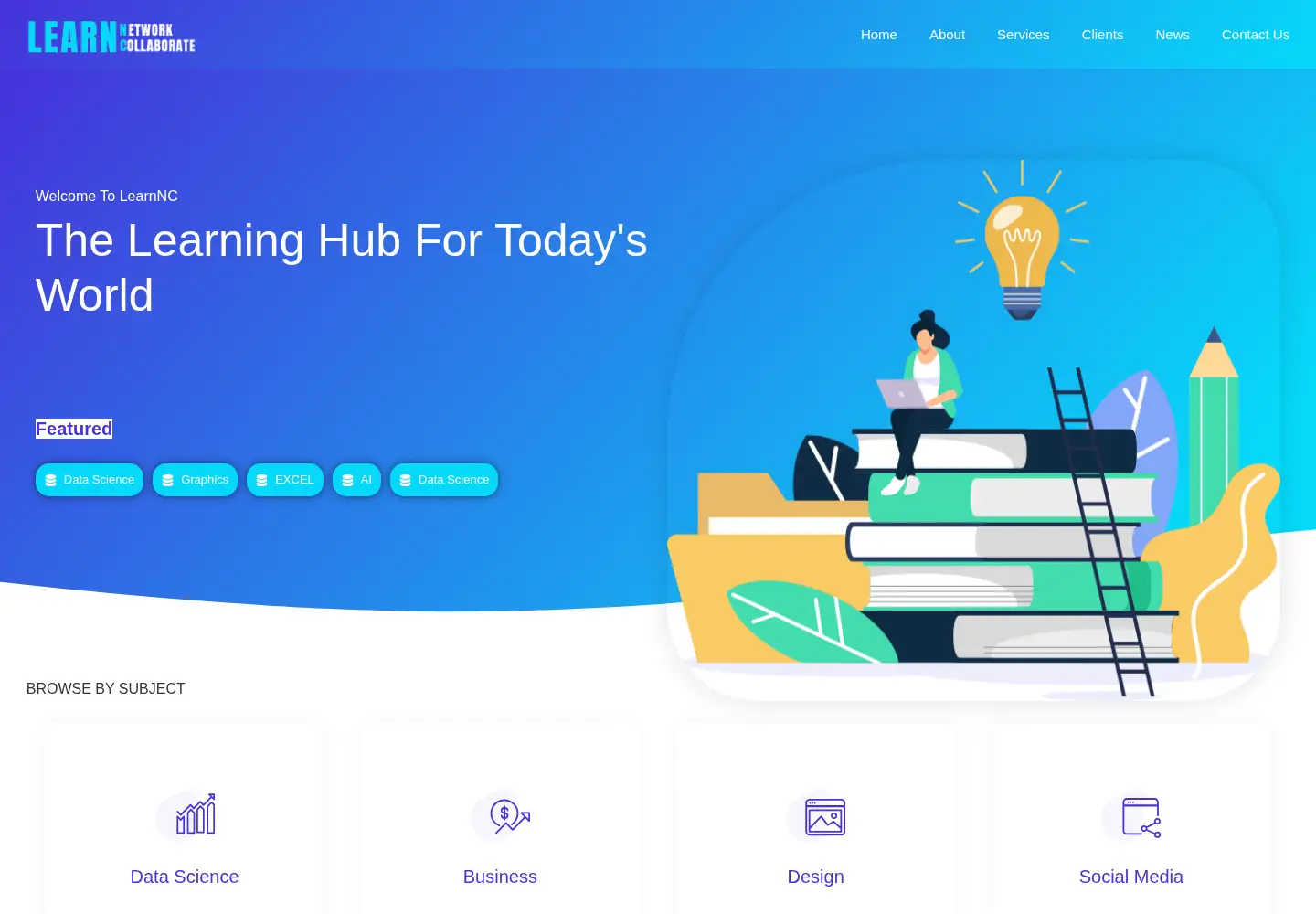 Screenshot of learnnc.org