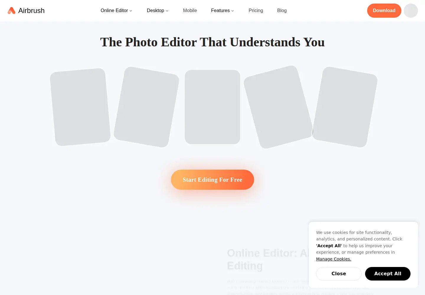 Screenshot of airbrush.com