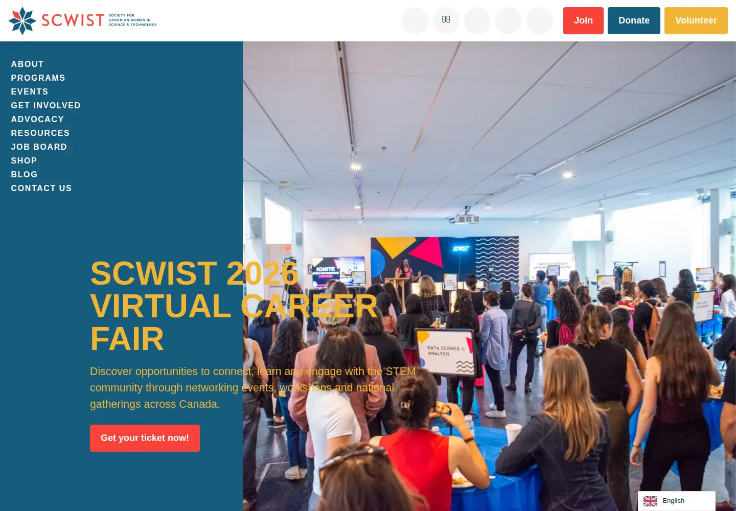 Screenshot of scwist.ca