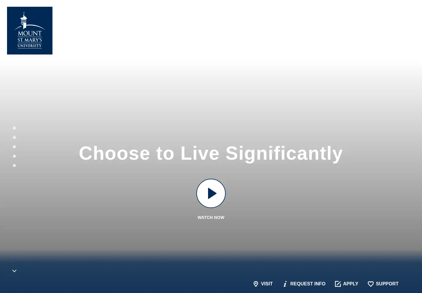 Screenshot of msmary.edu