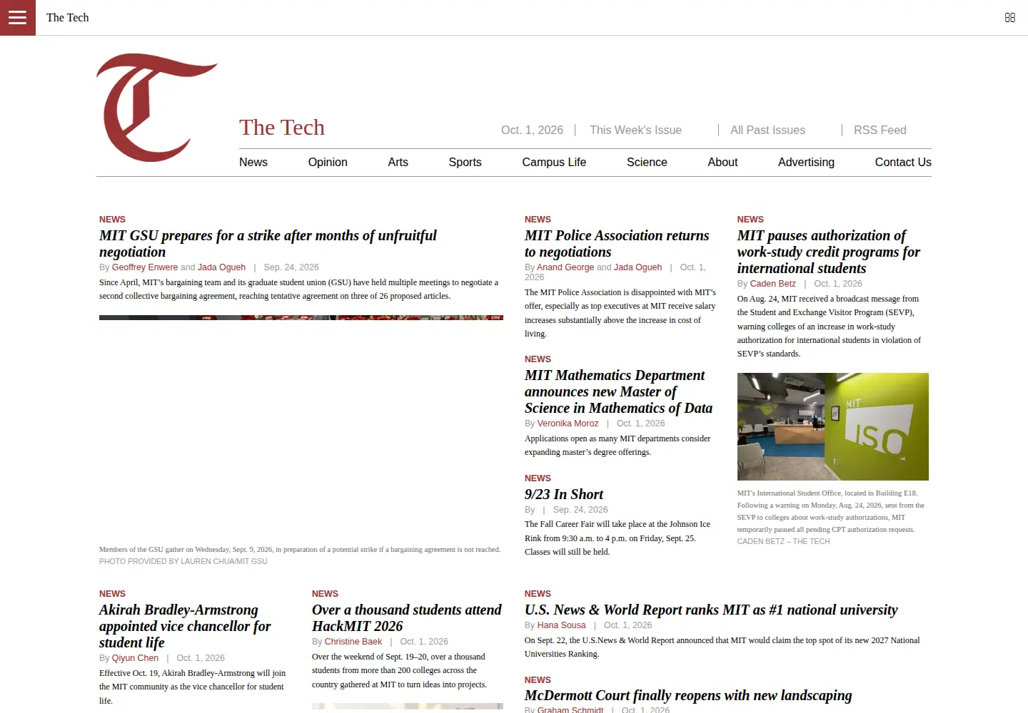 Screenshot of thetech.com