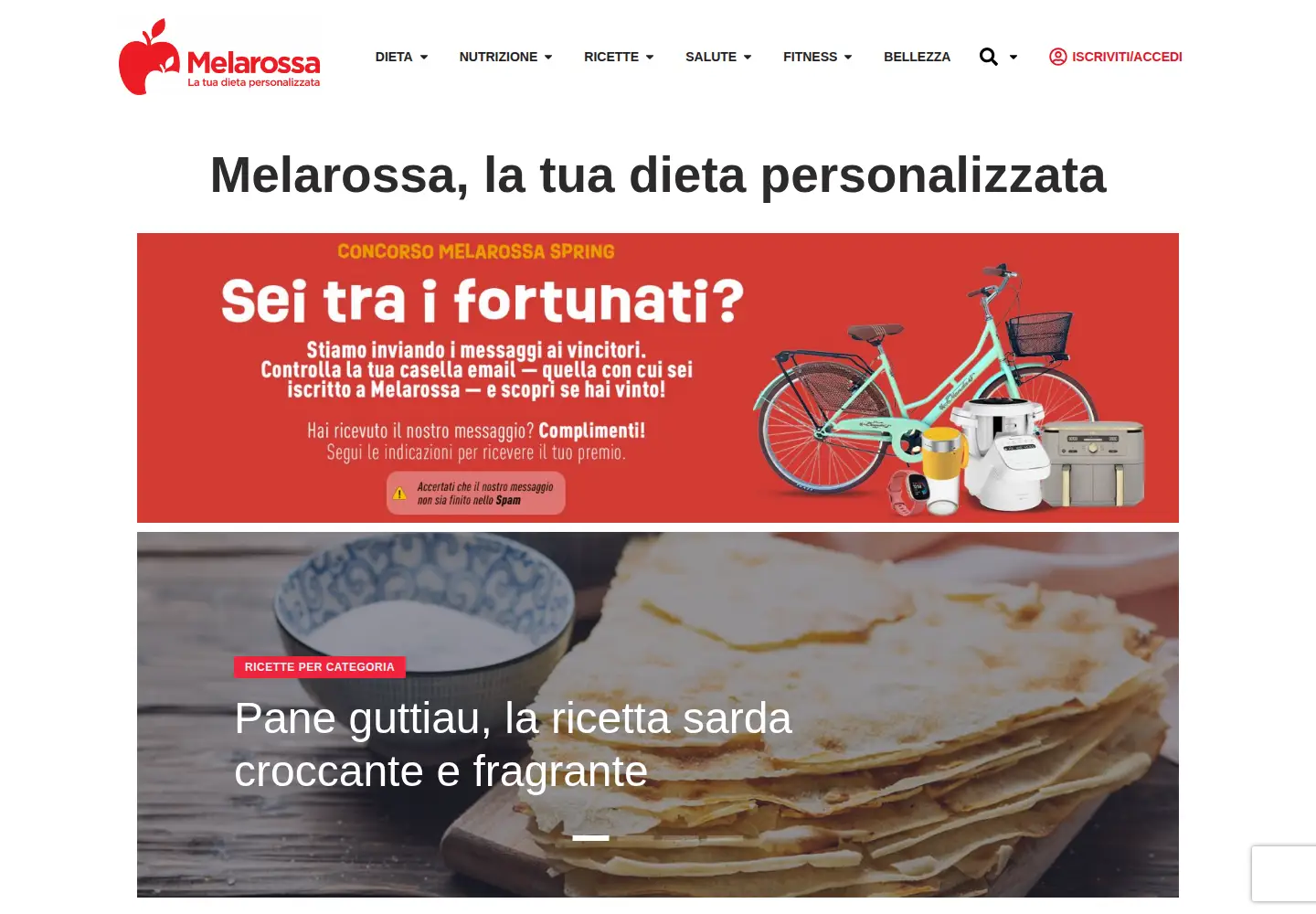 Screenshot of melarossa.it