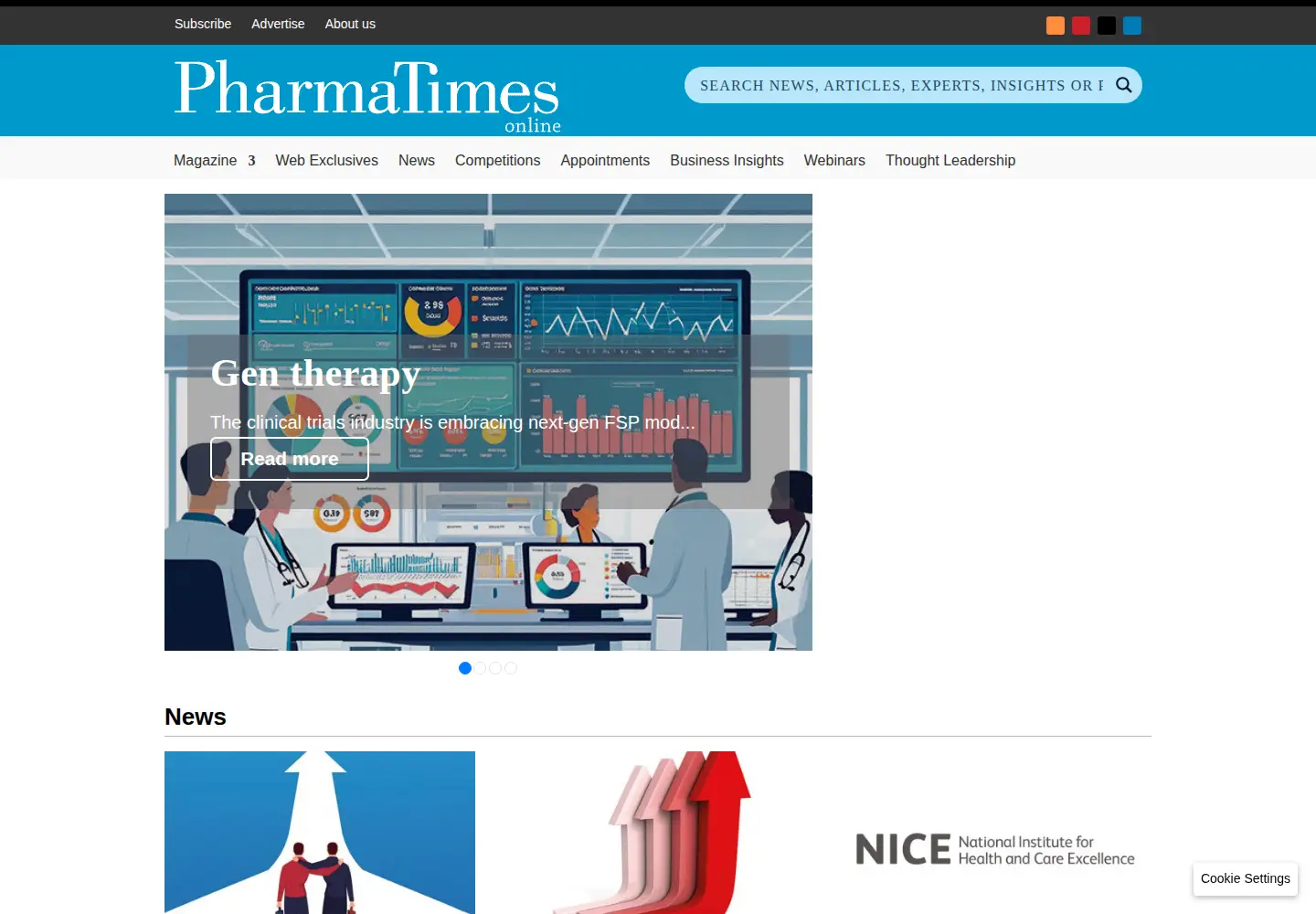 Screenshot of pharmatimes.com