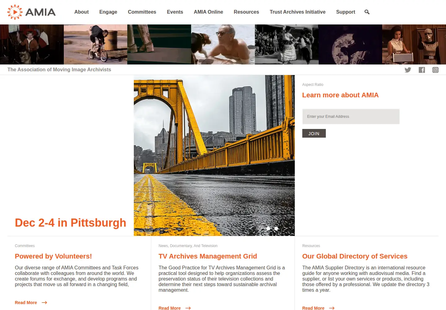 Screenshot of amianet.org