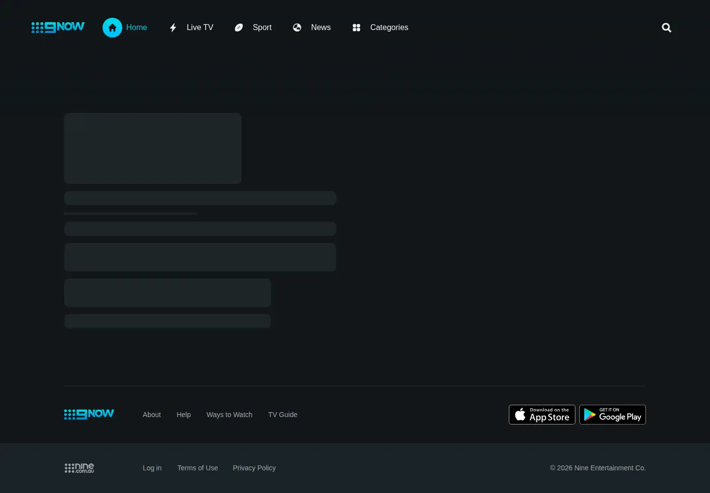 Screenshot of 9now.com.au