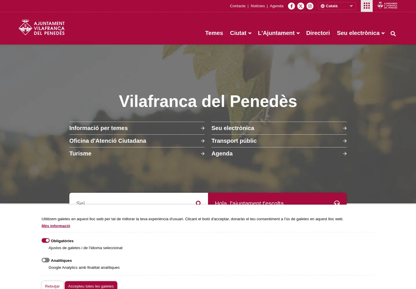 Screenshot of vilafranca.cat