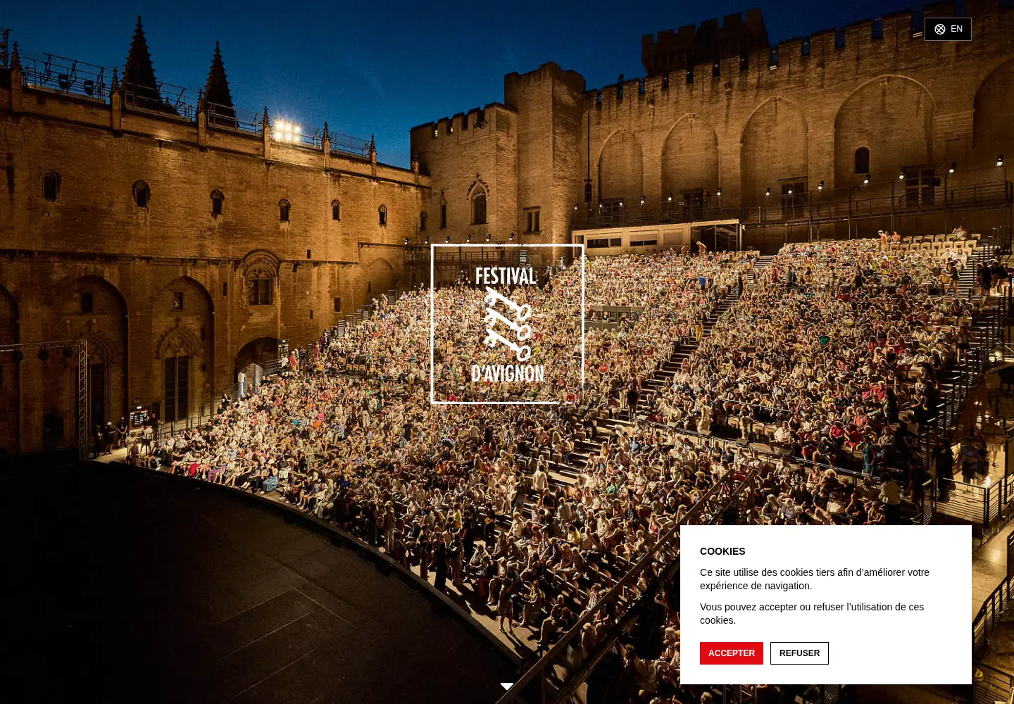 Screenshot of festival-avignon.com