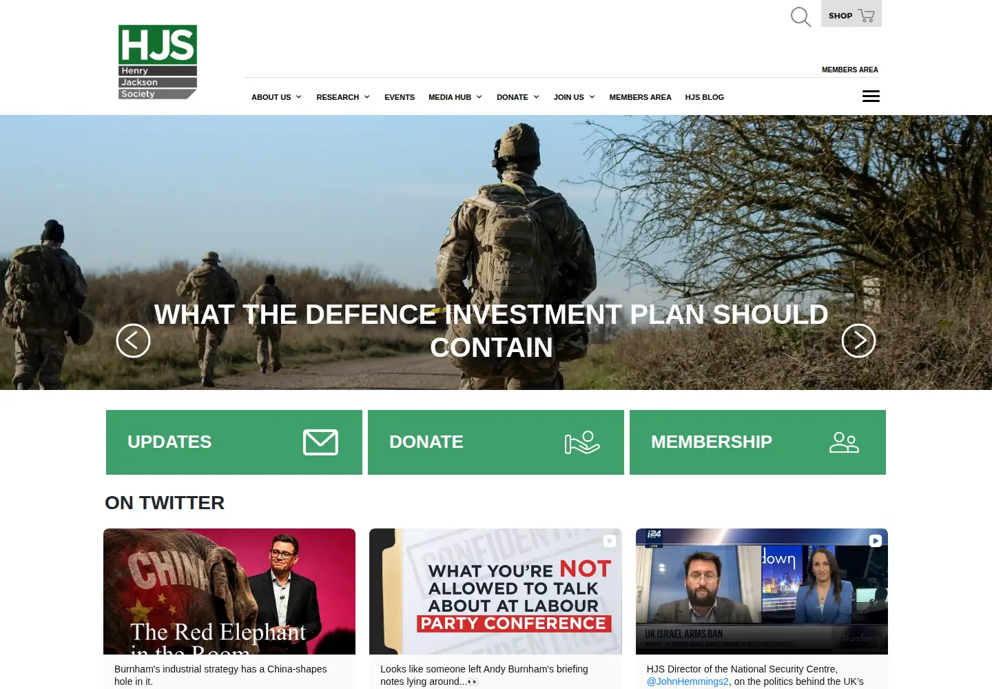 Screenshot of henryjacksonsociety.org
