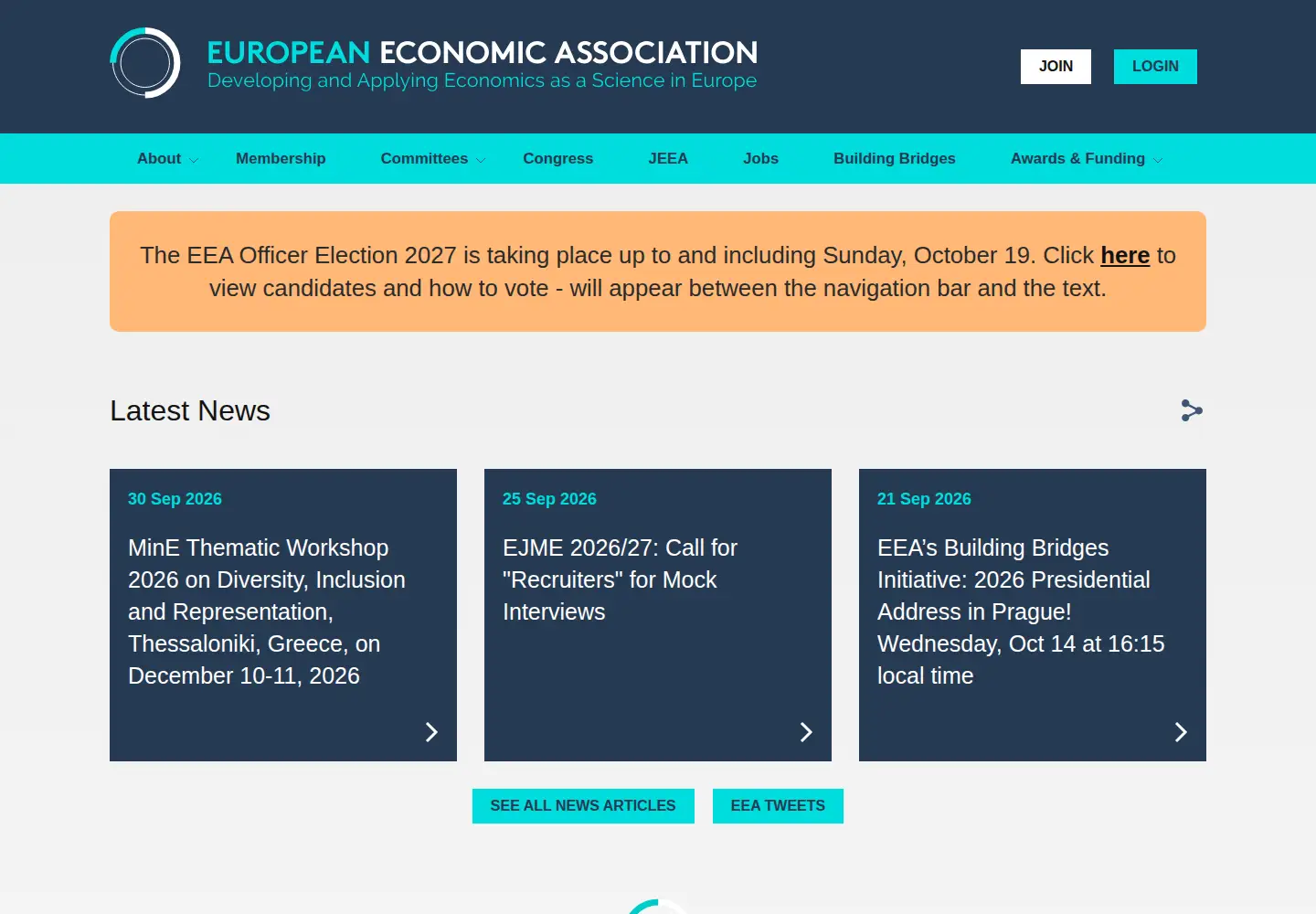 Screenshot of eeassoc.org