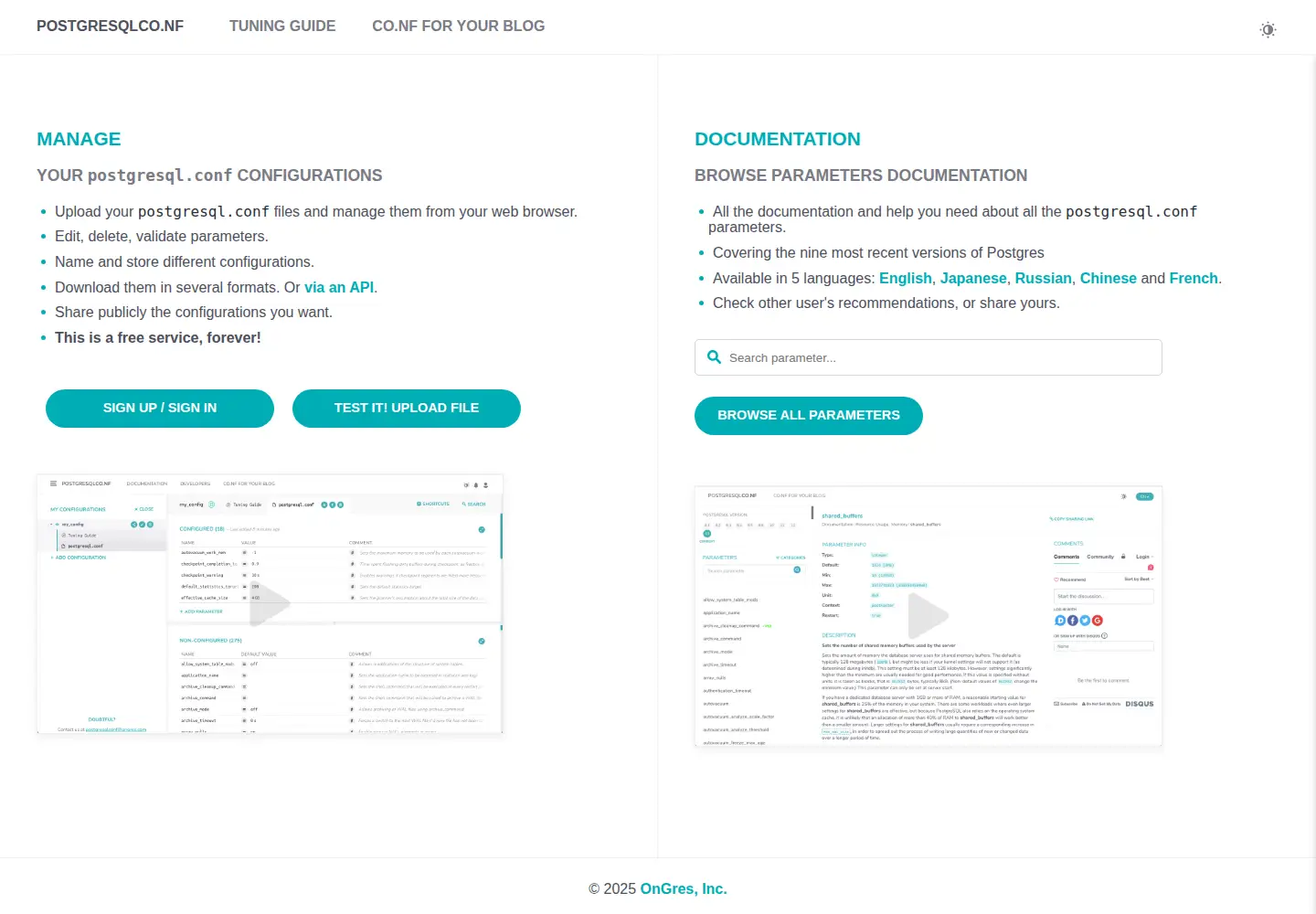 Screenshot of postgresqlco.nf