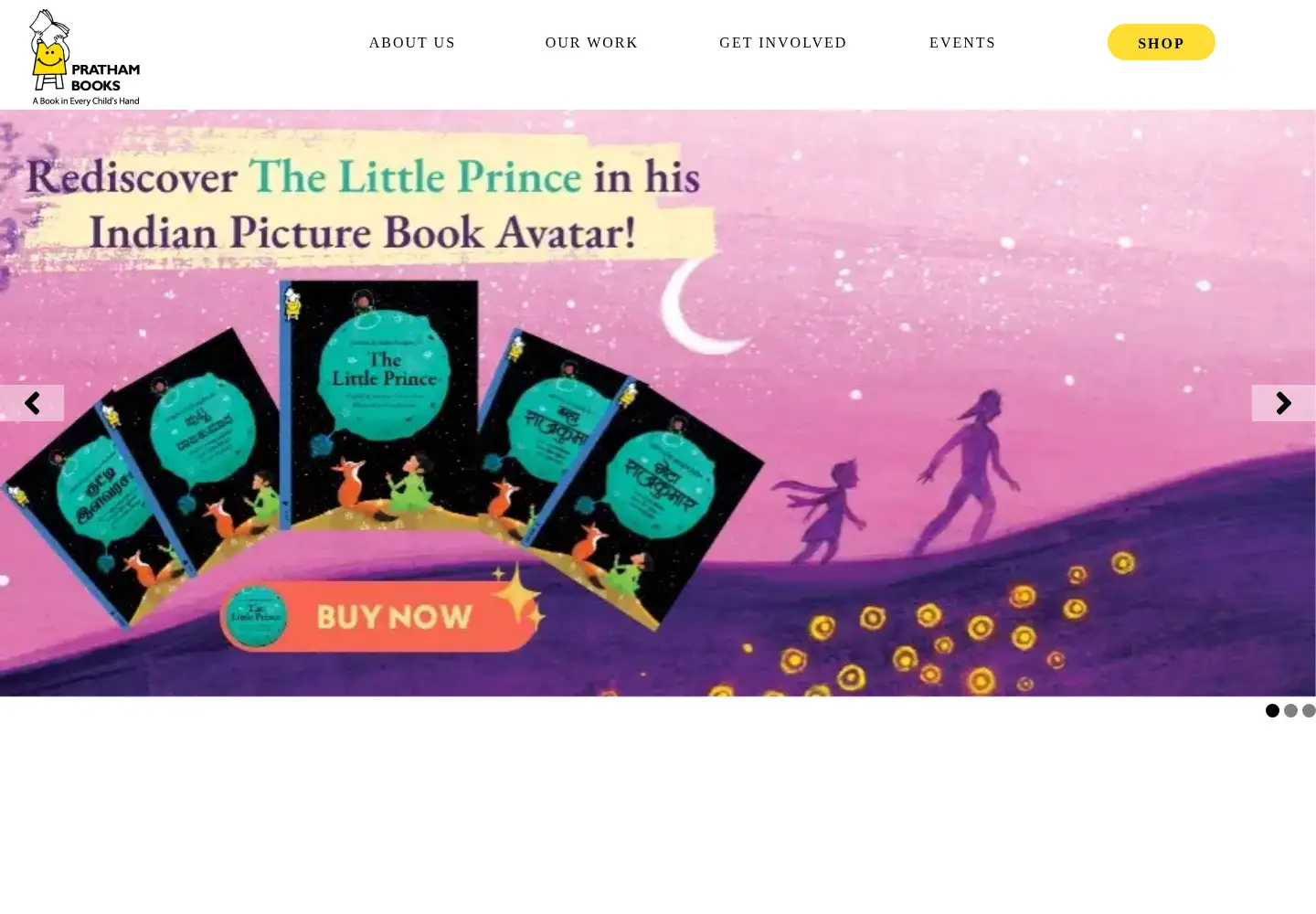 Screenshot of prathambooks.org