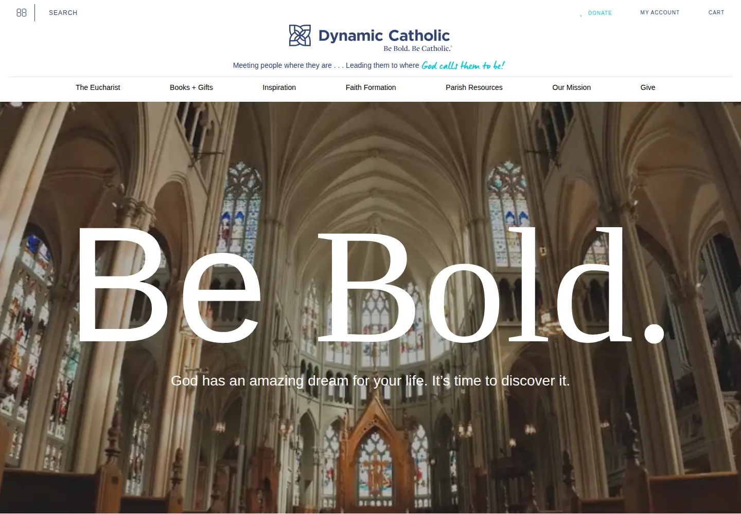 Screenshot of dynamiccatholic.com