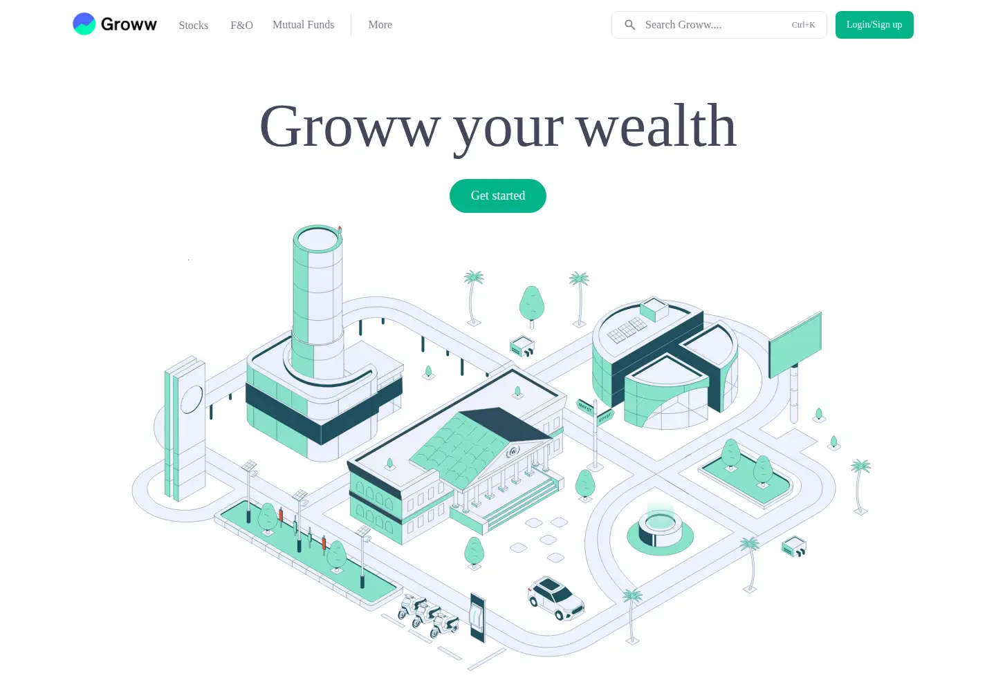 Screenshot of groww.in