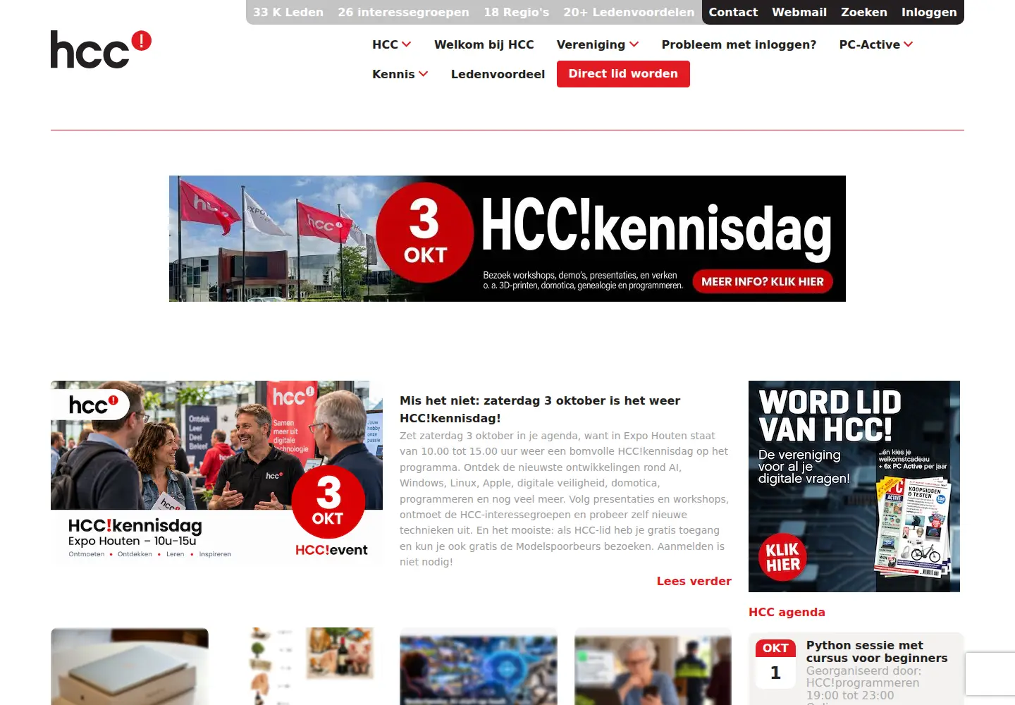 Screenshot of hccnet.nl