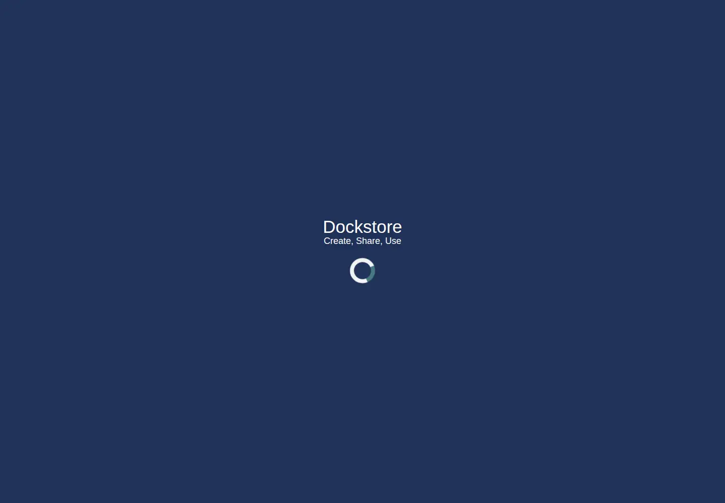 Screenshot of dockstore.org