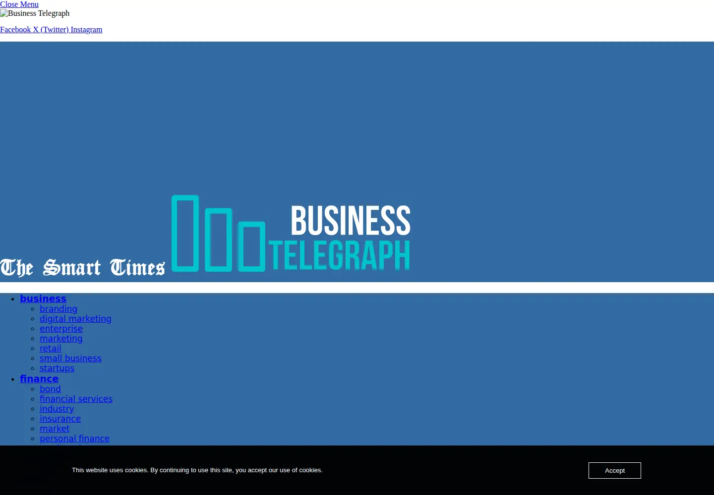 Screenshot of businesstelegraph.co.uk