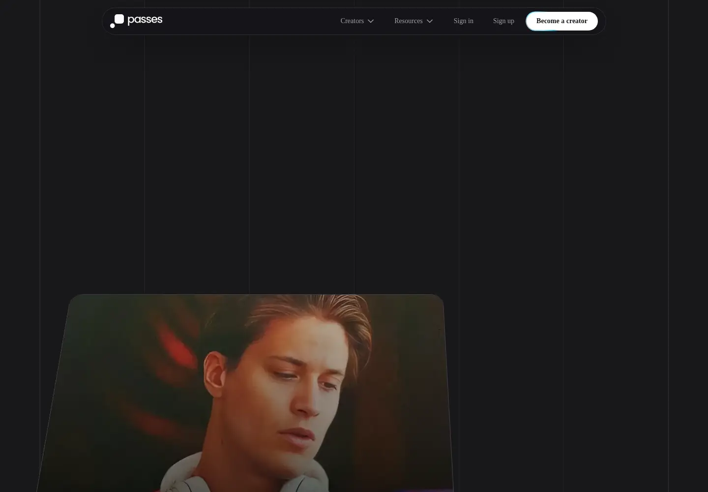 Screenshot of passes.com