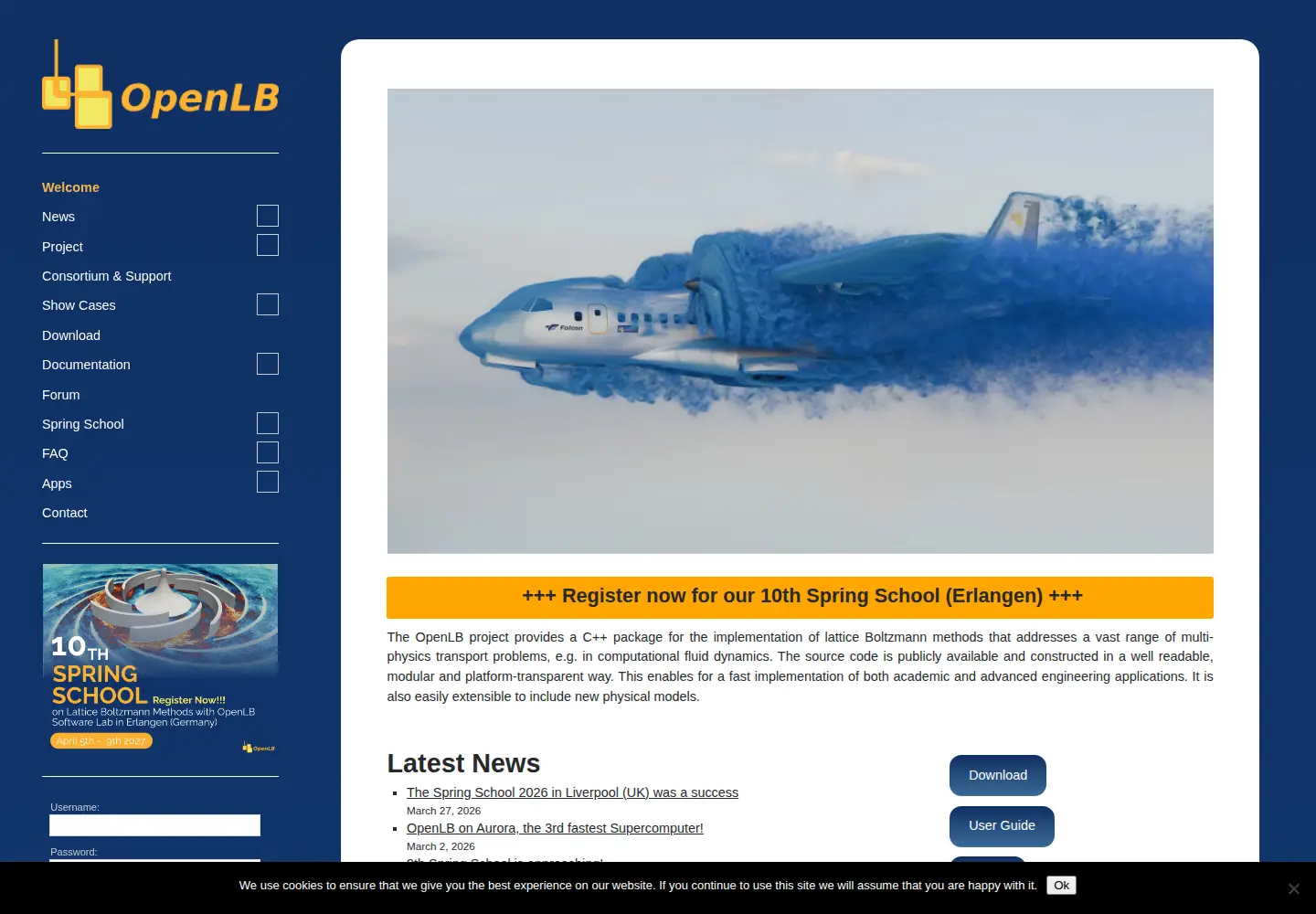 Screenshot of openlb.net