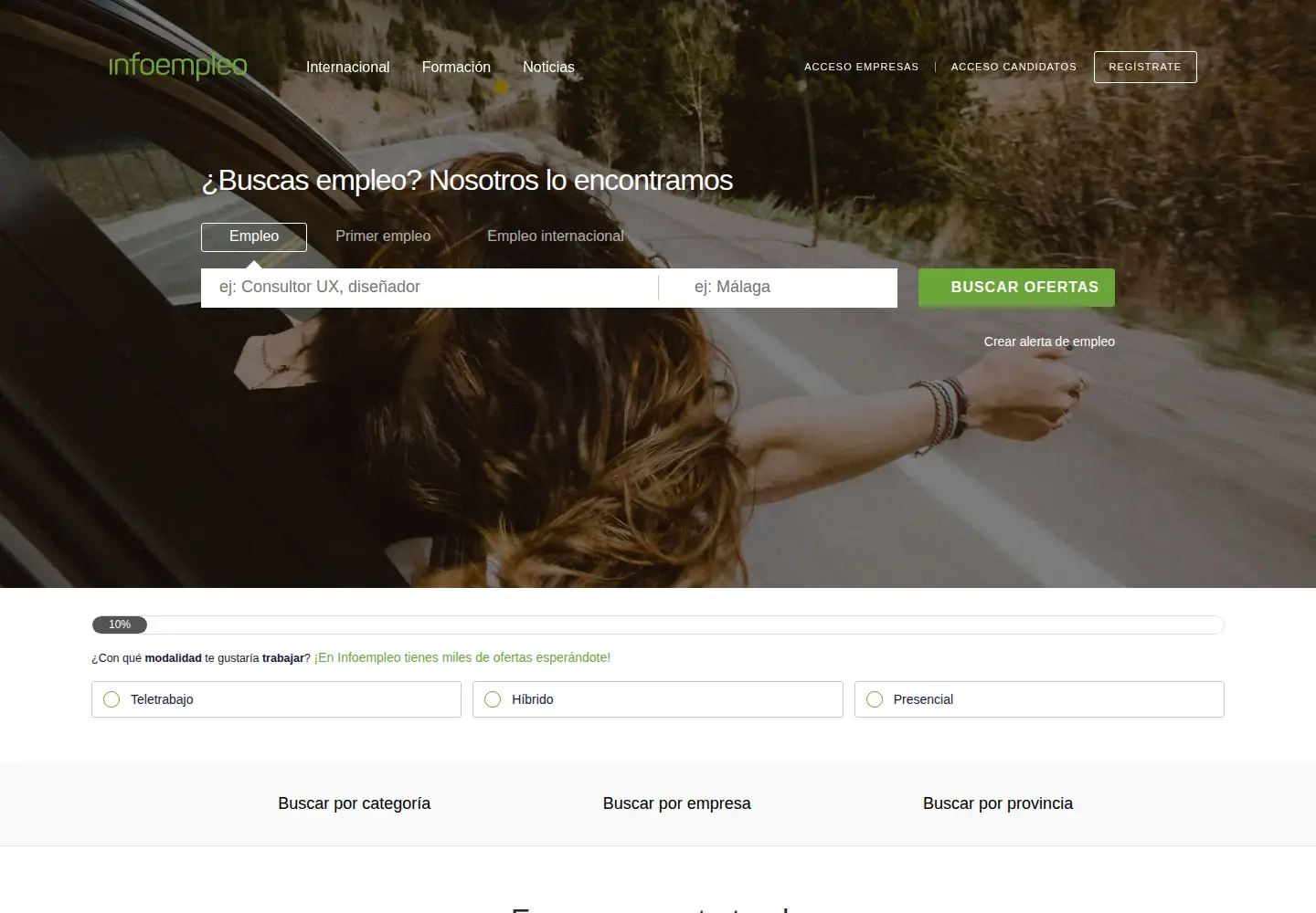 Screenshot of infoempleo.com