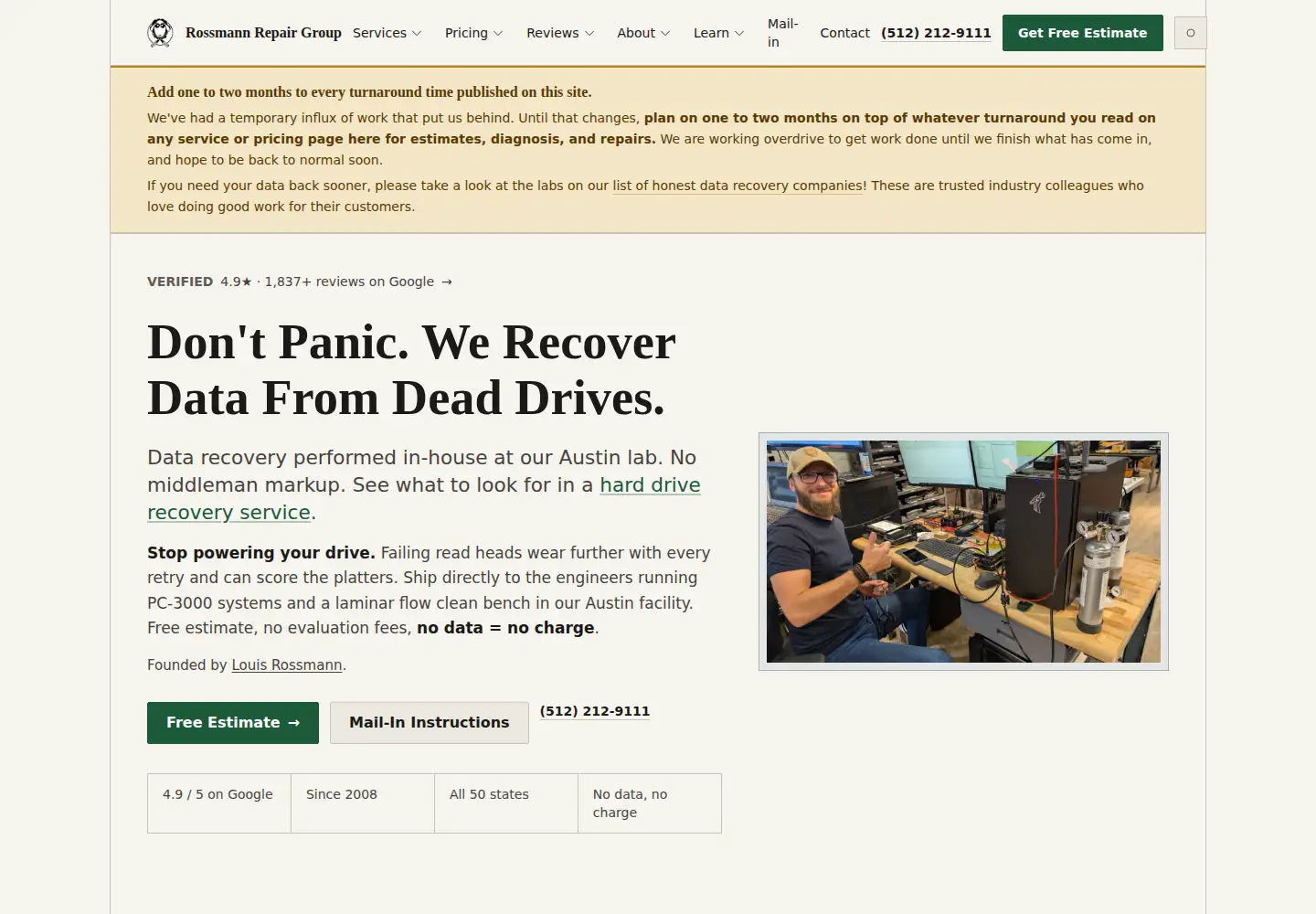 Screenshot of rossmanngroup.com