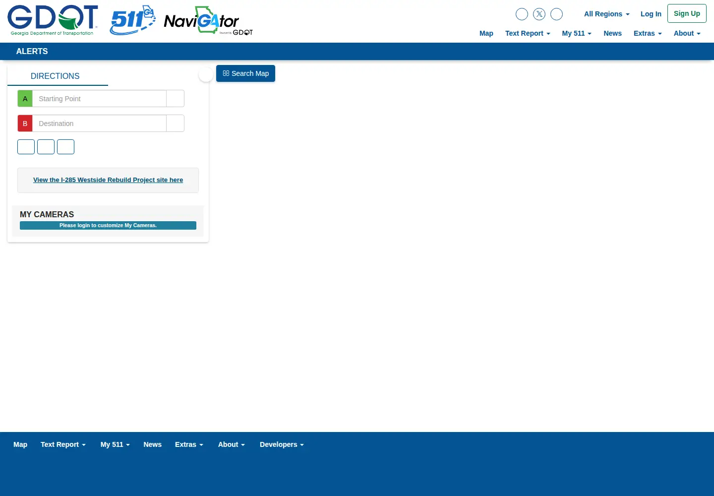 Screenshot of 511ga.org