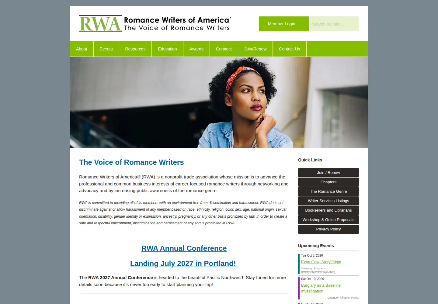 Screenshot of rwa.org