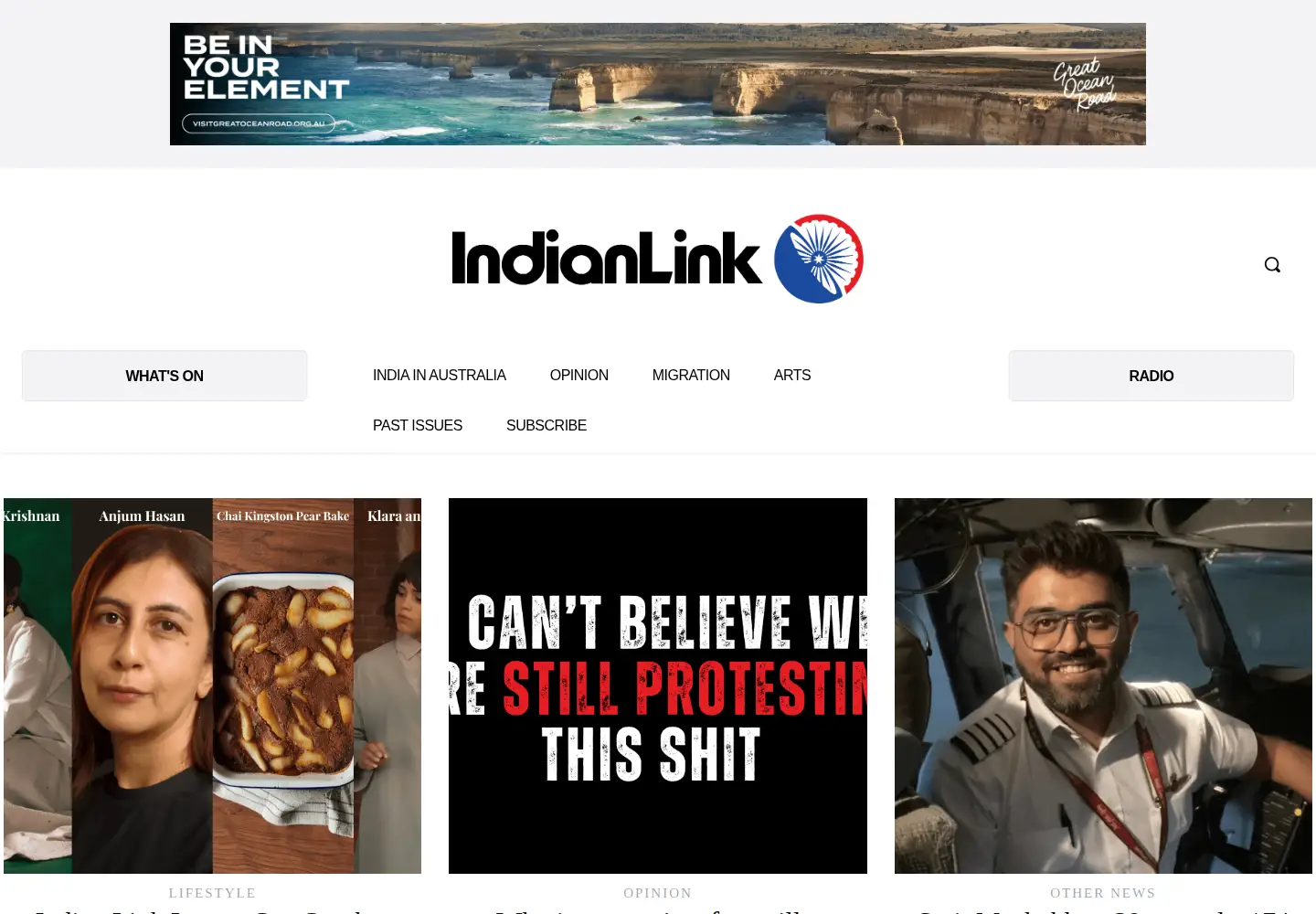 Screenshot of indianlink.com.au