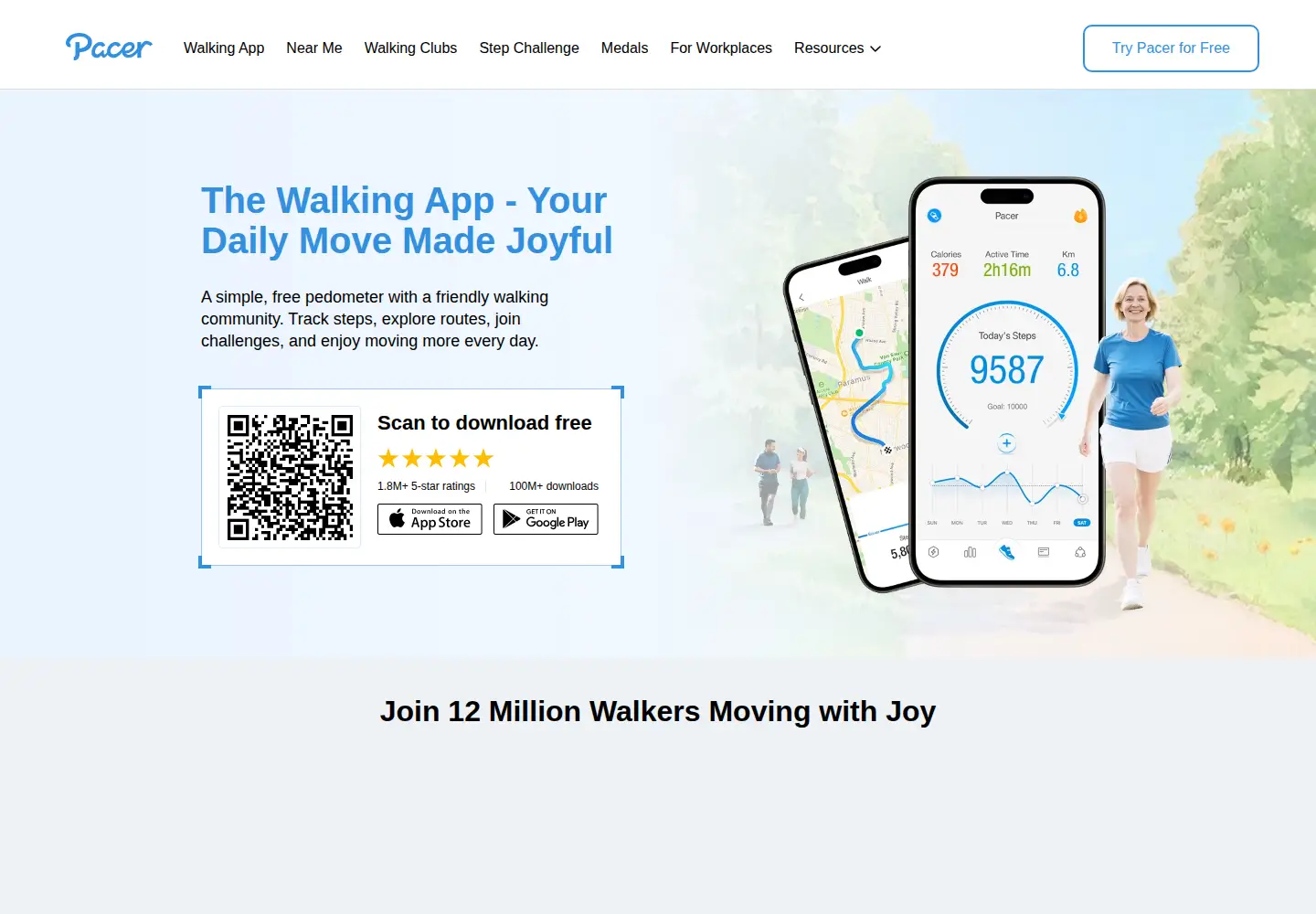 Screenshot of mypacer.com
