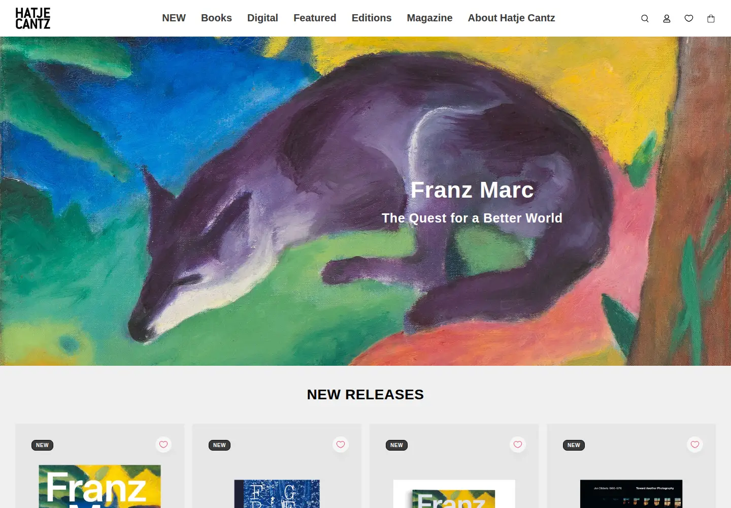 Screenshot of hatjecantz.de