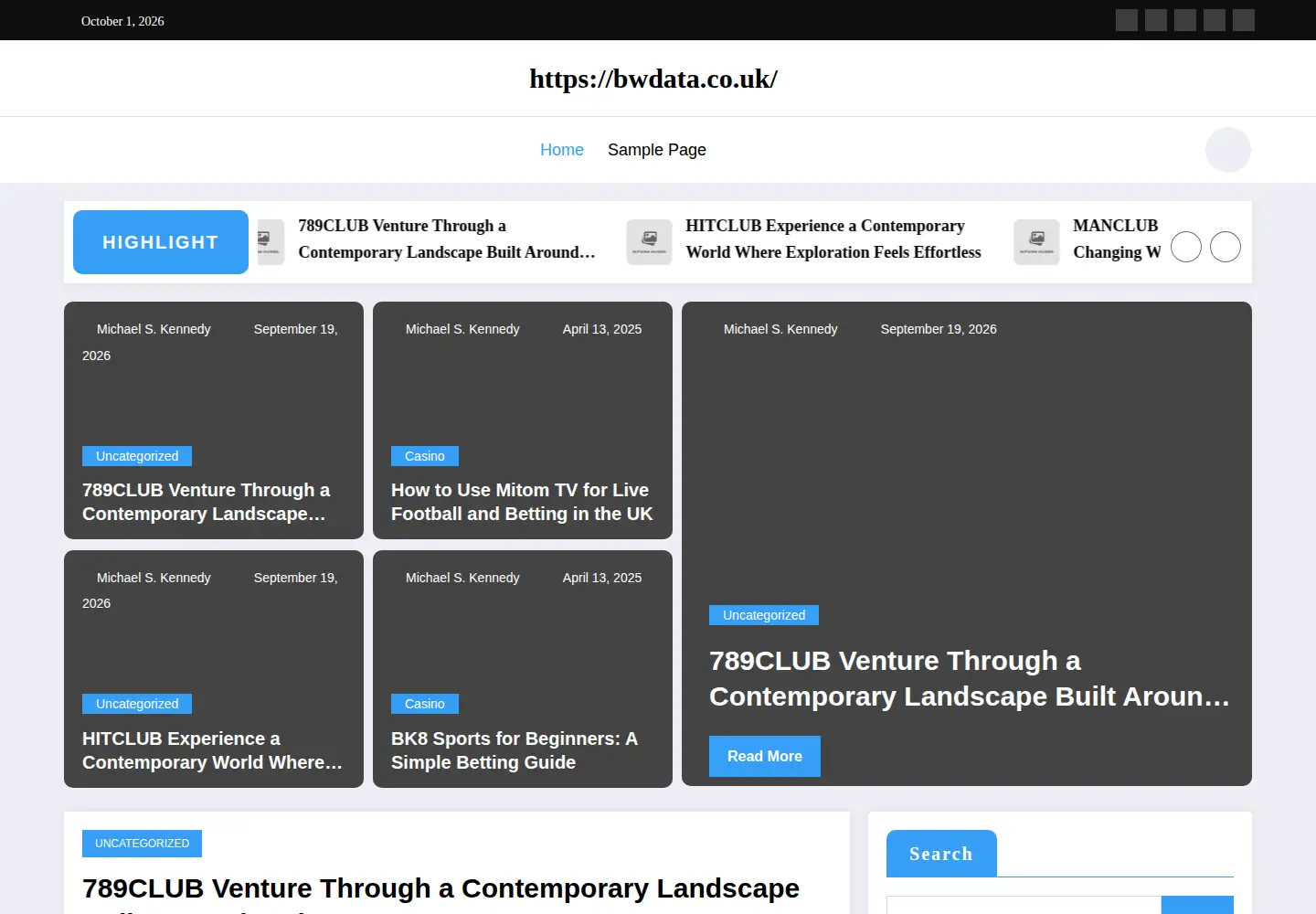 Screenshot of bwdata.co.uk