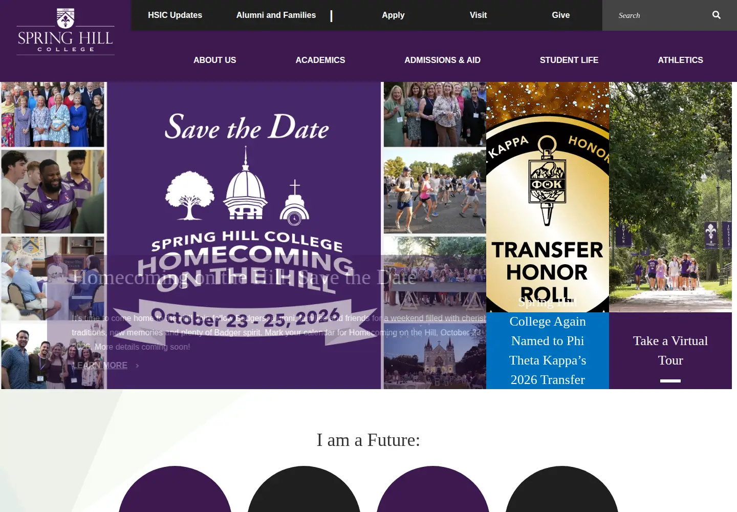 Screenshot of shc.edu