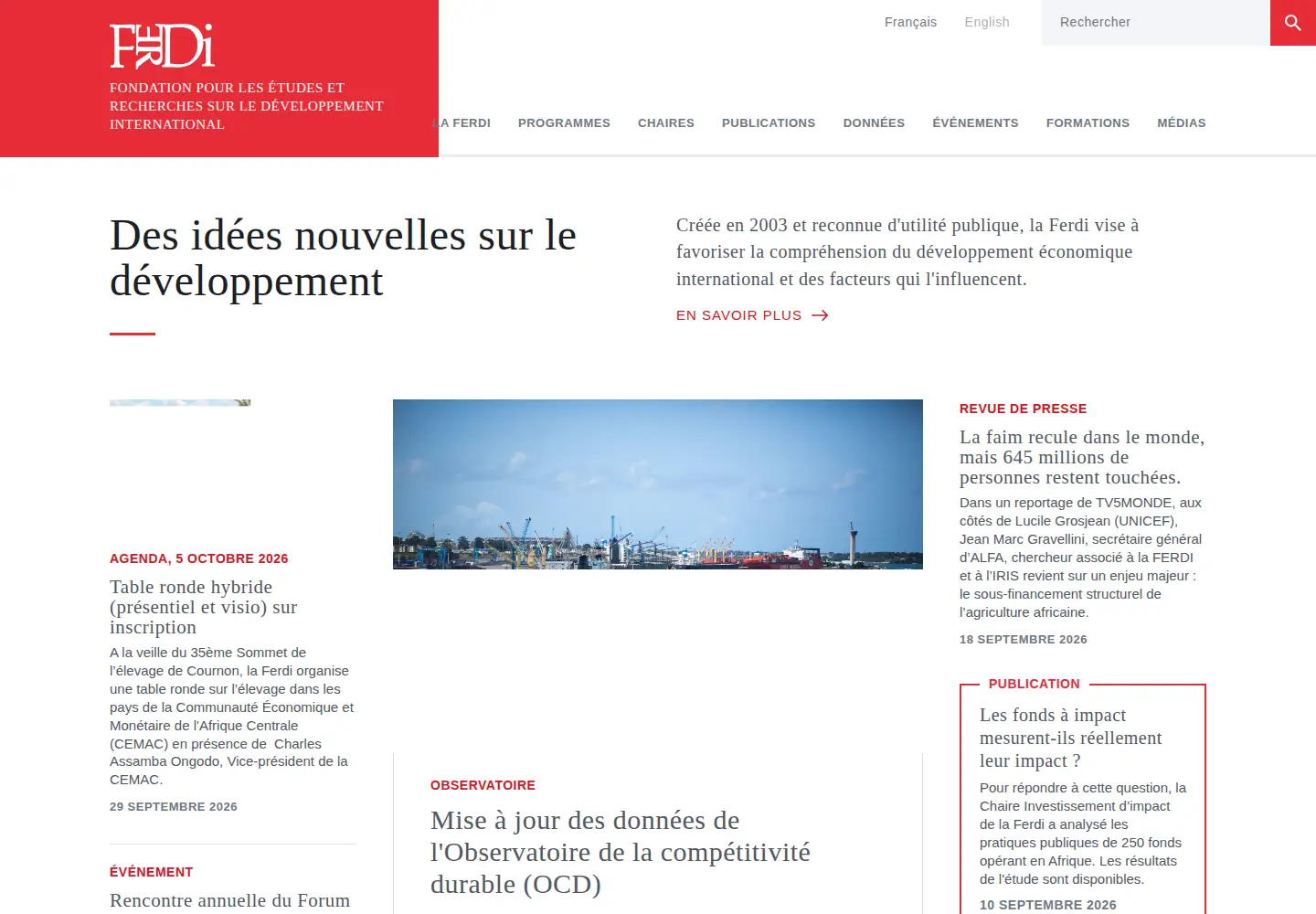 Screenshot of ferdi.fr