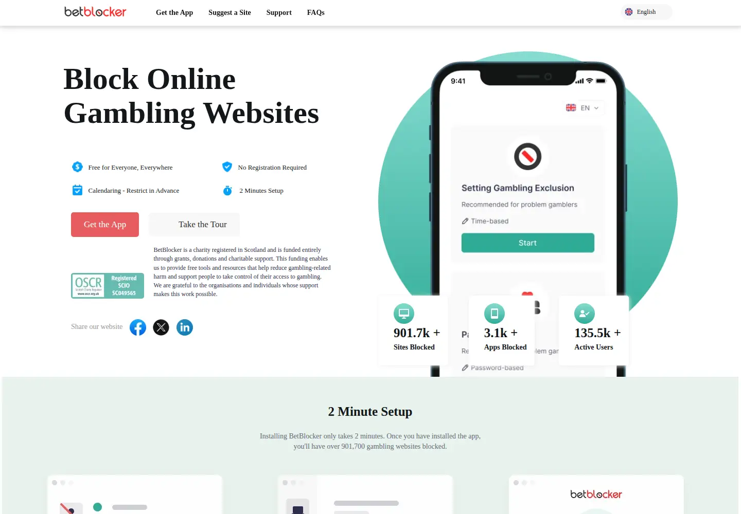 Screenshot of betblocker.org