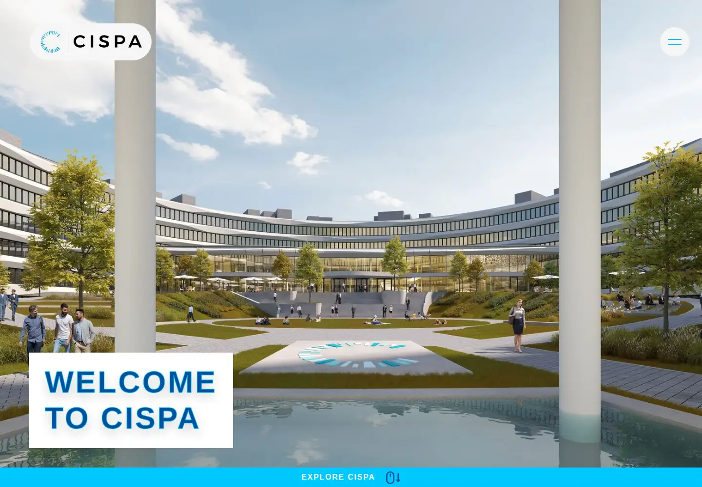 Screenshot of cispa.de