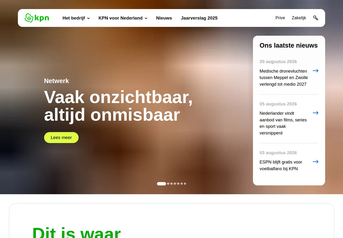 Screenshot of overons.kpn