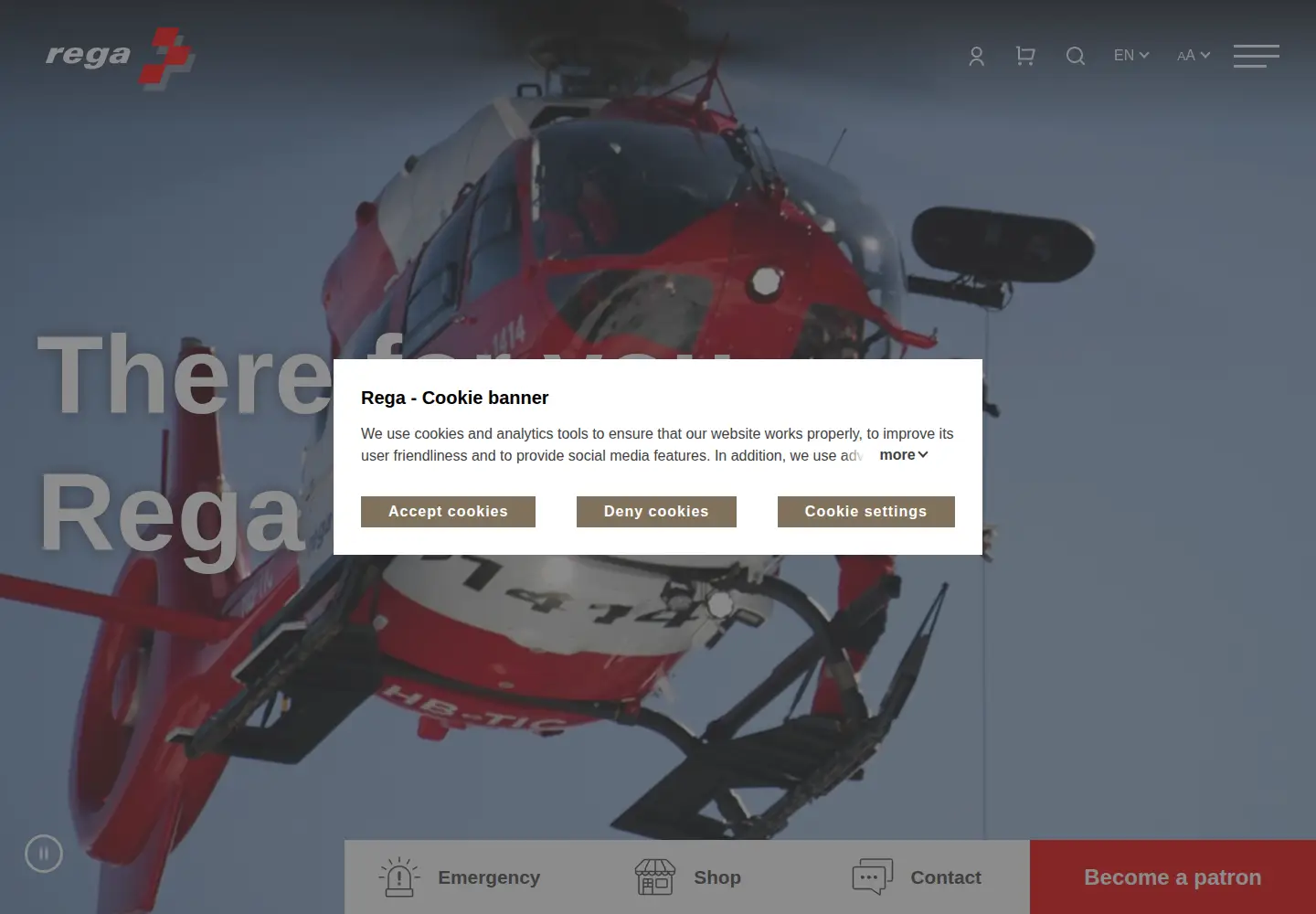 Screenshot of rega.ch