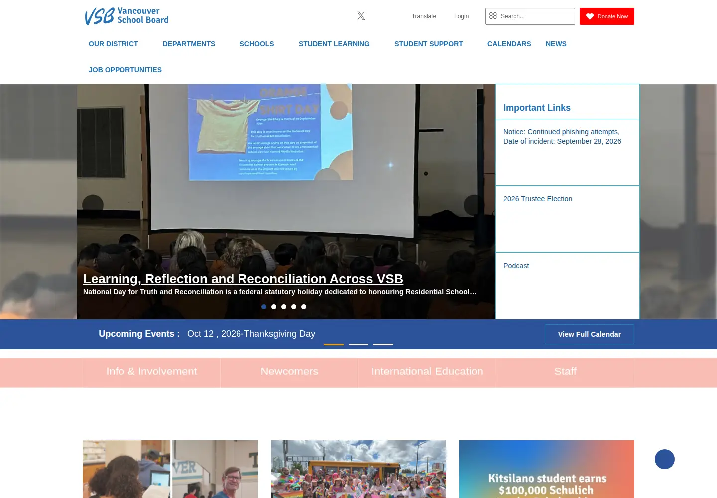 Screenshot of vsb.bc.ca