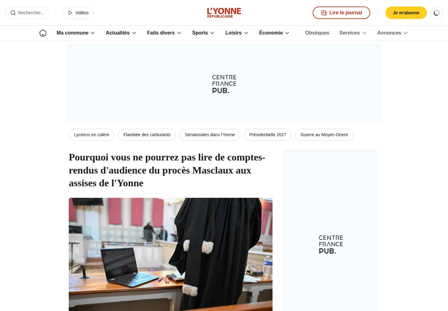 Screenshot of lyonne.fr
