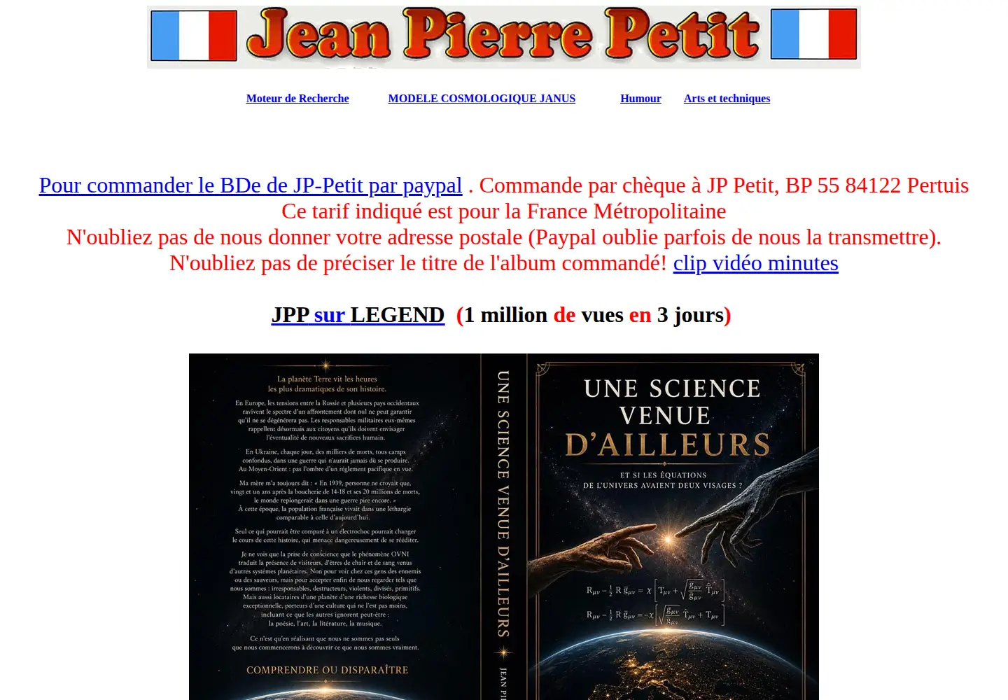 Screenshot of jp-petit.org