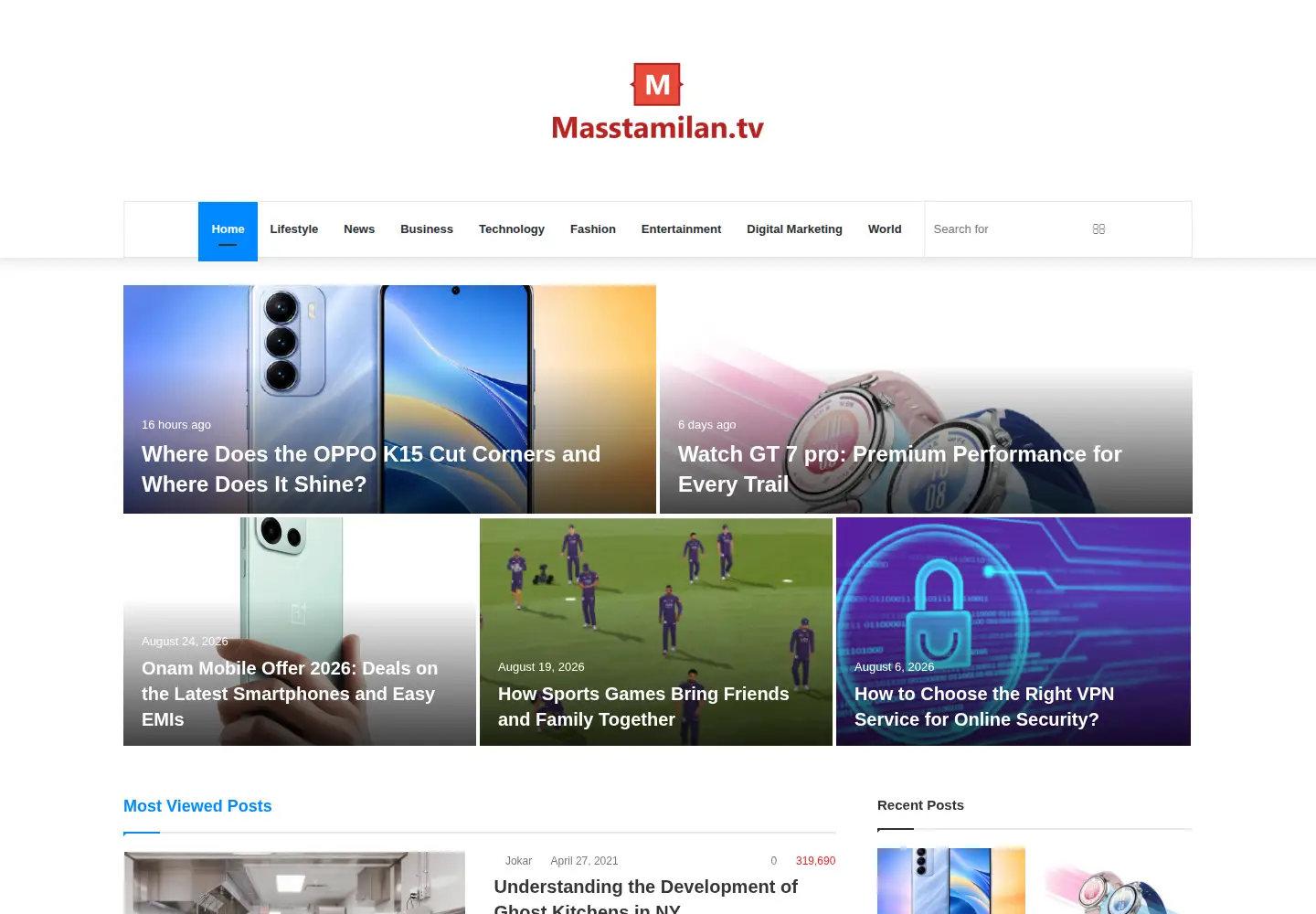Screenshot of masstamilan.tv