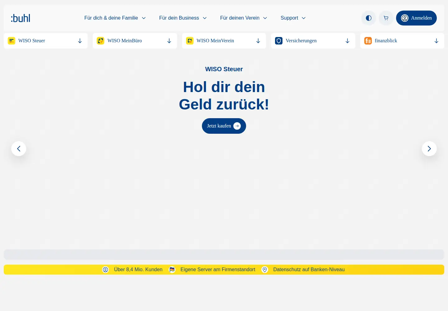 Screenshot of buhl.de
