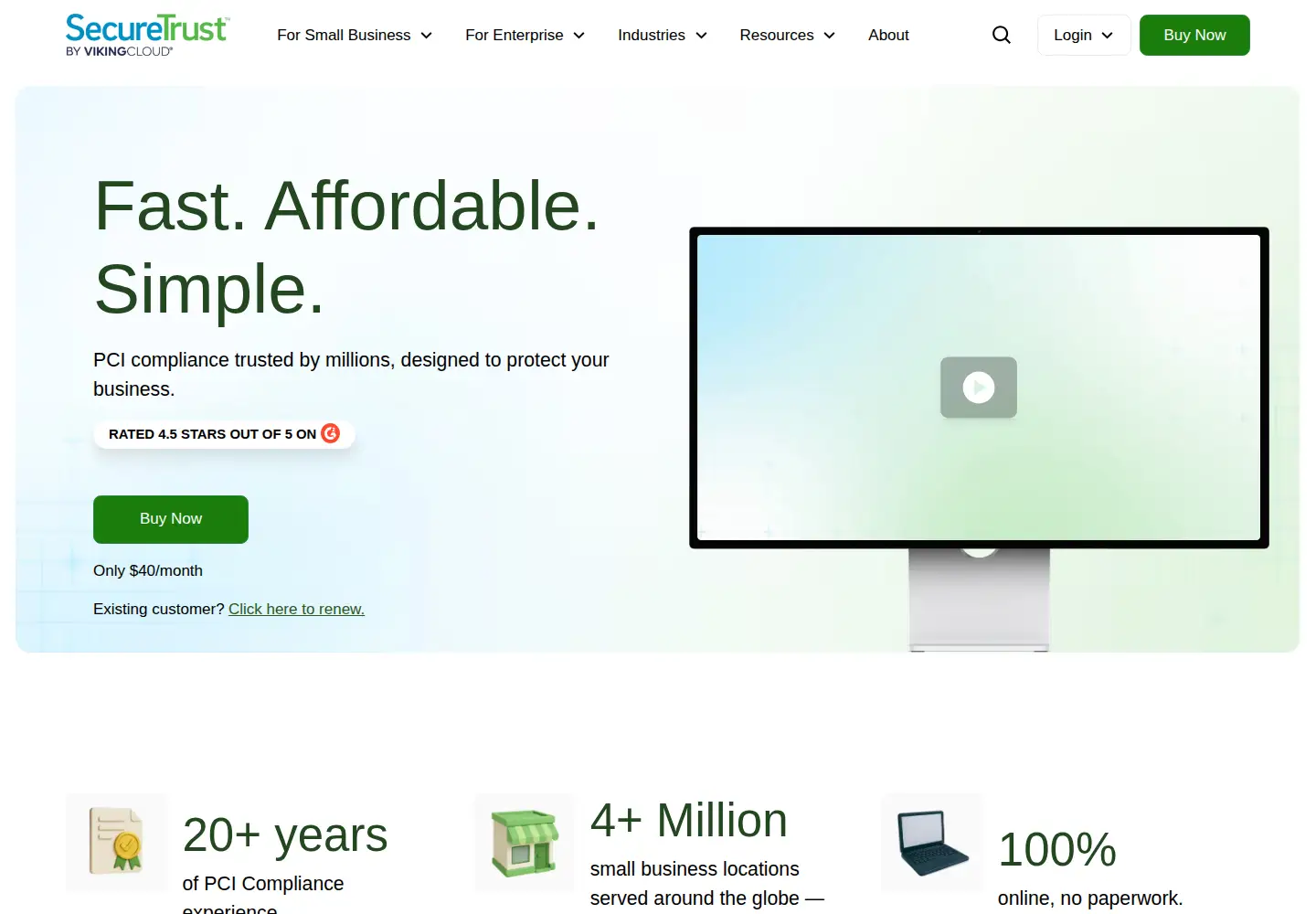 Screenshot of securetrust.com